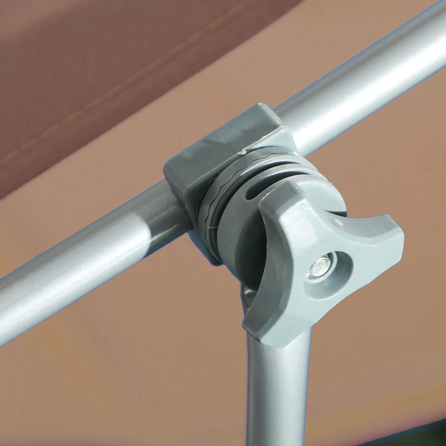 Adjustable Folding Chaise Lounge, Outdoor Chair With Sun Shade, Brown Lounger Chairs at Gallery Canada