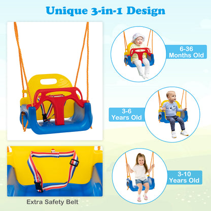 Heavy Duty Carbon Steel Swing Frame, 660 LBS, 3 Swings, Yellow Swing & Playsets at Gallery Canada