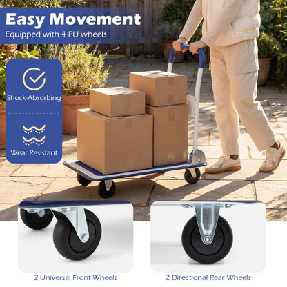 Folding Platform Cart Dolly Hand Truck, 660 Pounds, Blue Outdoor at Gallery Canada