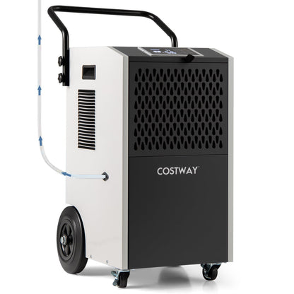 154 Pints Commercial Dehumidifier, With Pump And Drain Hoses, White Dehumidifiers at Gallery Canada