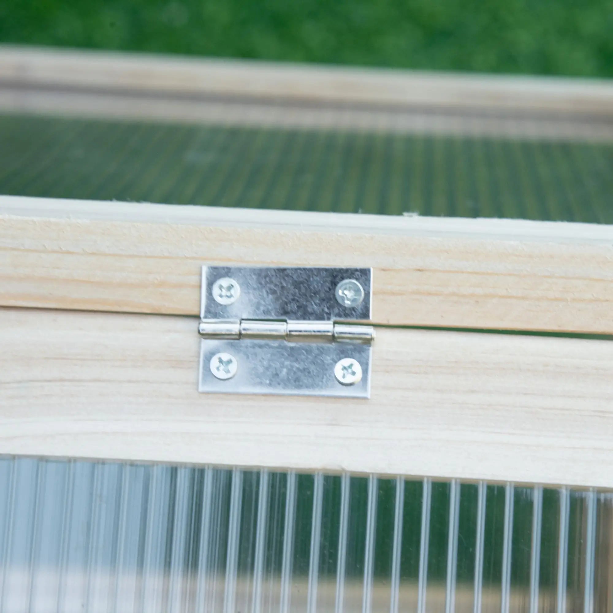 Wooden Cold Frame Greenhouse, Portable Raised Planter, Openable Top, 35.5