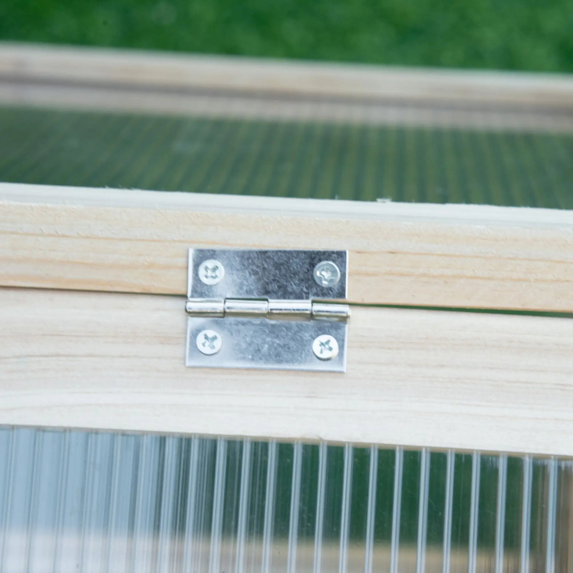 Wooden Cold Frame Greenhouse, Portable Raised Planter, Openable Top, 35.5" x 20.5" x 19.5", Natural Wood Raised Garden Beds at Gallery Canada