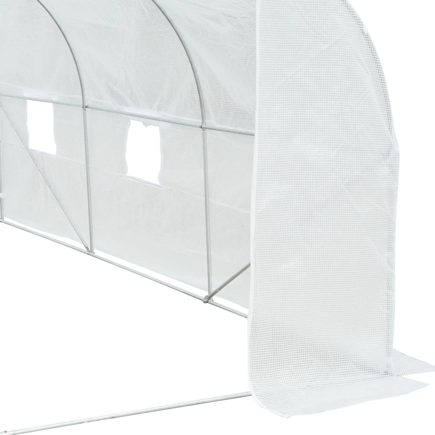 11.5'x9.8'x6.6' Portable Walk-In Greenhouse, White Tunnel Greenhouses at Gallery Canada