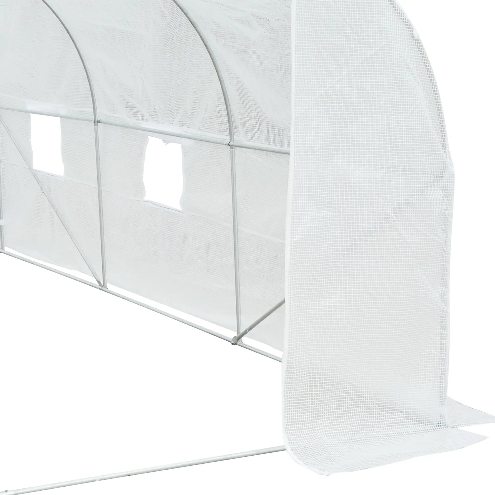 11.5'x9.8'x6.6' Portable Walk-In Greenhouse, White Tunnel Greenhouses at Gallery Canada
