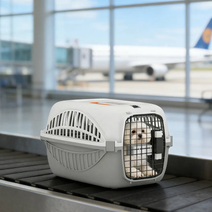 Airline Approved Pet Carrier, Steel Wire Door, Water Bowl, Car Airplane Outdoor Dog Cages & Crates at Gallery Canada