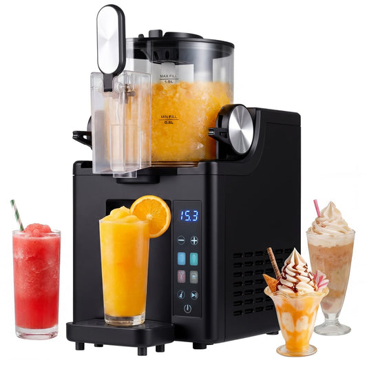 68 oz Frozen Drink Maker and Slushy Machine for Home, Black Ice Crushers & Shavers Black at Gallery Canada