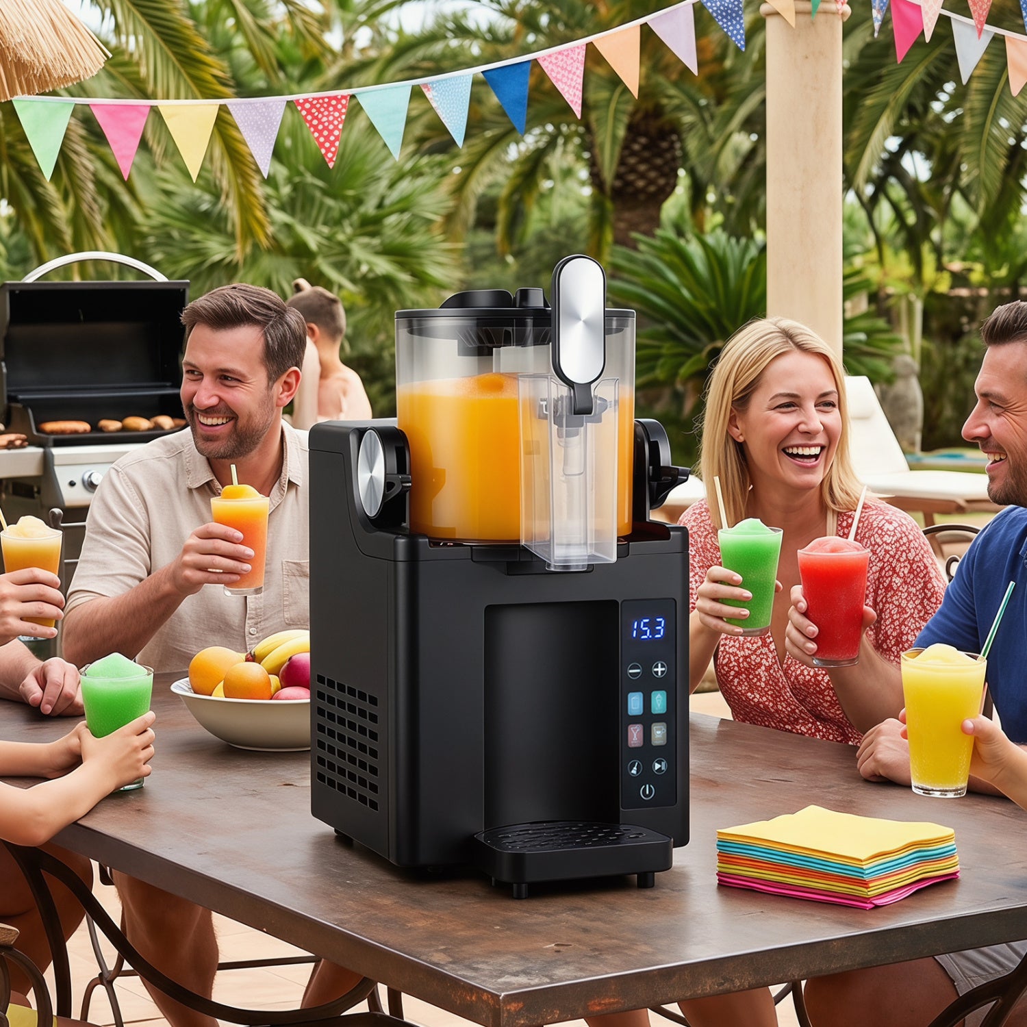 68 oz Frozen Drink Maker and Slushy Machine for Home, Black Ice Crushers & Shavers at Gallery Canada