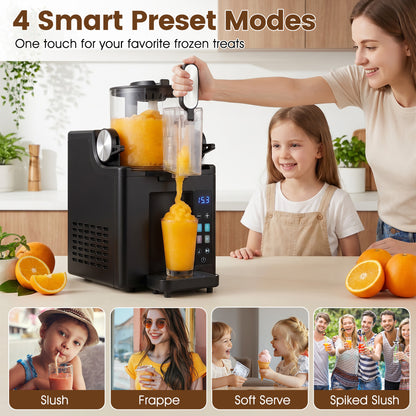 68 oz Frozen Drink Maker and Slushy Machine for Home, Black Ice Crushers & Shavers at Gallery Canada