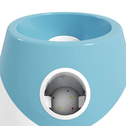 Automatic Dog Ball Launcher With 5 ETPU Balls, Blue