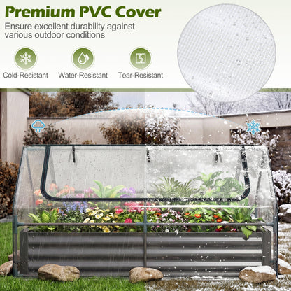 69 x 33 x 12 Inch Galvanized Raised Garden Bed, Black Raised Garden Beds at Gallery Canada