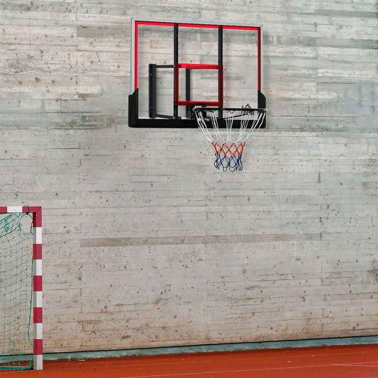 Wall Mounted Basketball Hoop, Backboard and Rim Combo, with 43'' x 30'' Shatter Proof Backboard, Durable Bracket and Net, for Indoor and Outdoor - Gallery Canada