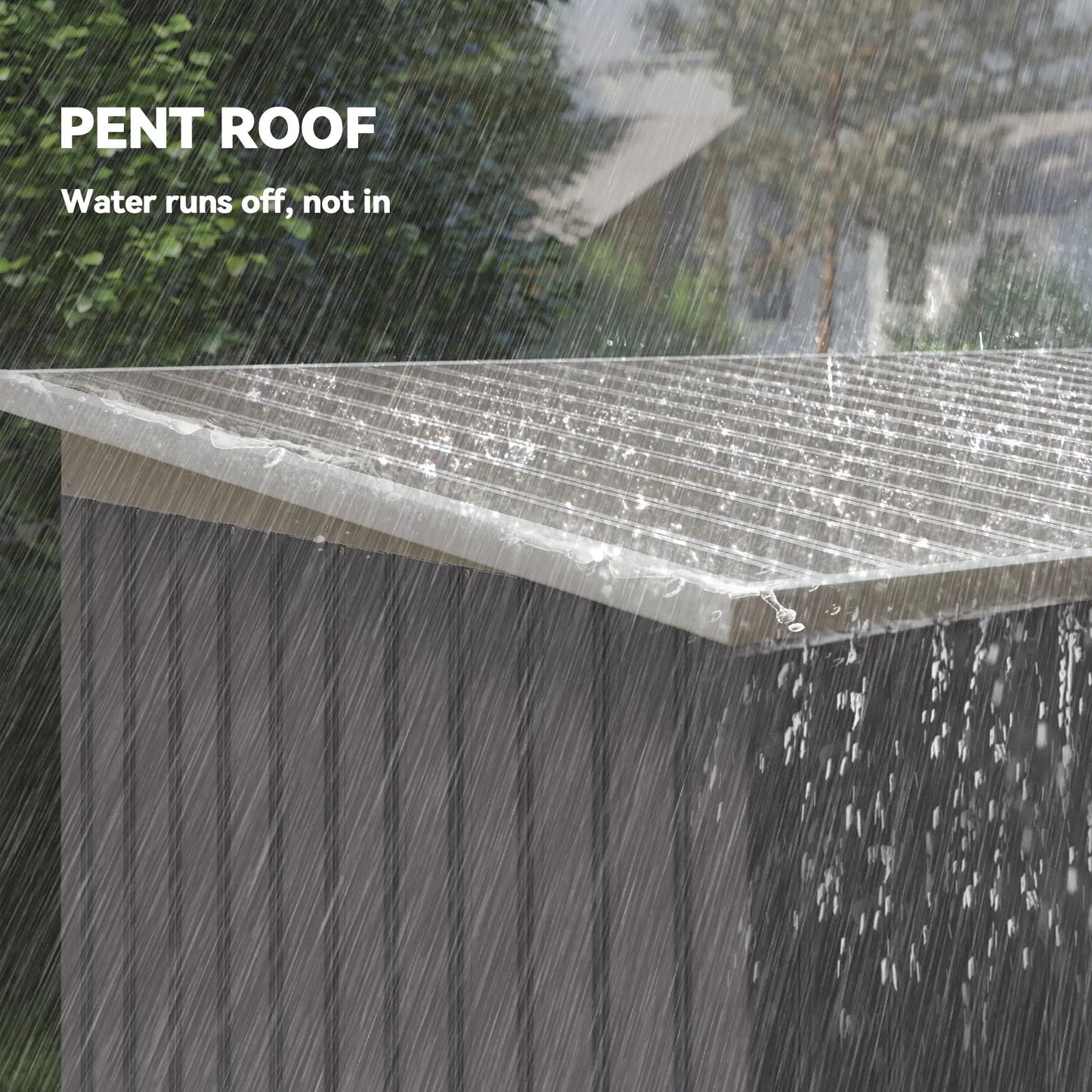 9' x 4' Metal Storage Shed, Foundation Kit, Ventilation, Light Grey Sheds at Gallery Canada