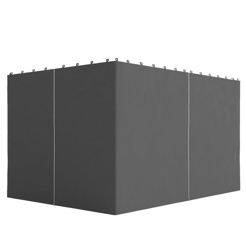 10' x 13' Gazebo Sidewall Set, 4 Panels, Light Grey