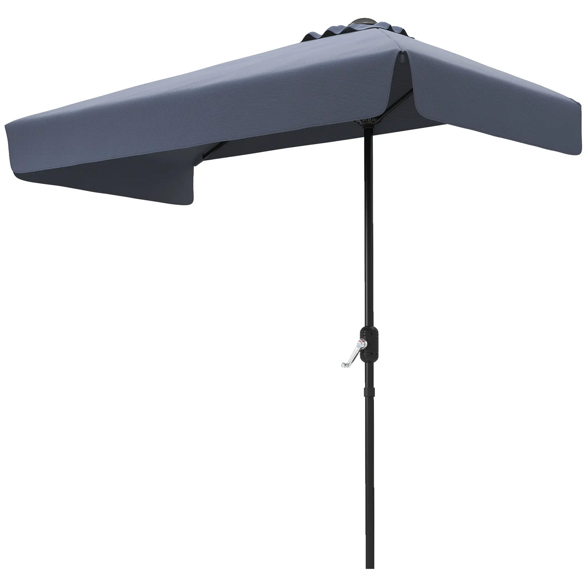 7.5ft Half Umbrella, Crank Handle, Top Vent, Dark Blue