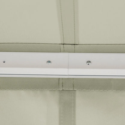 8'x7' Patio Awning, Manual Retractable Sun Shade, Light Grey Patio Awnings at Gallery Canada