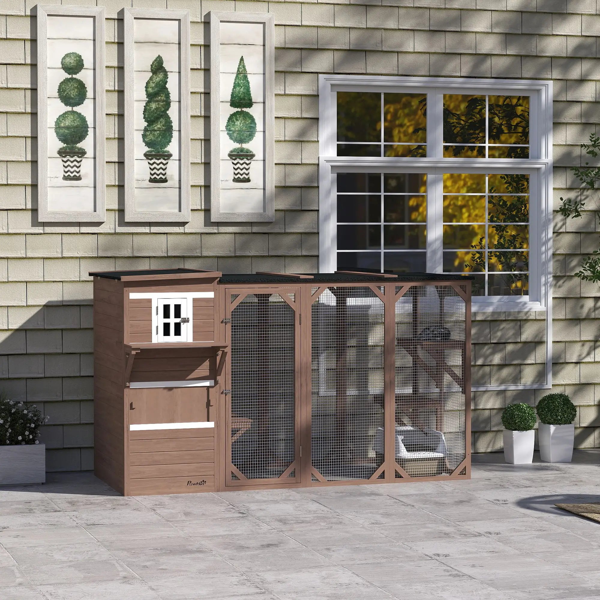 Wooden Cat Catio, 76