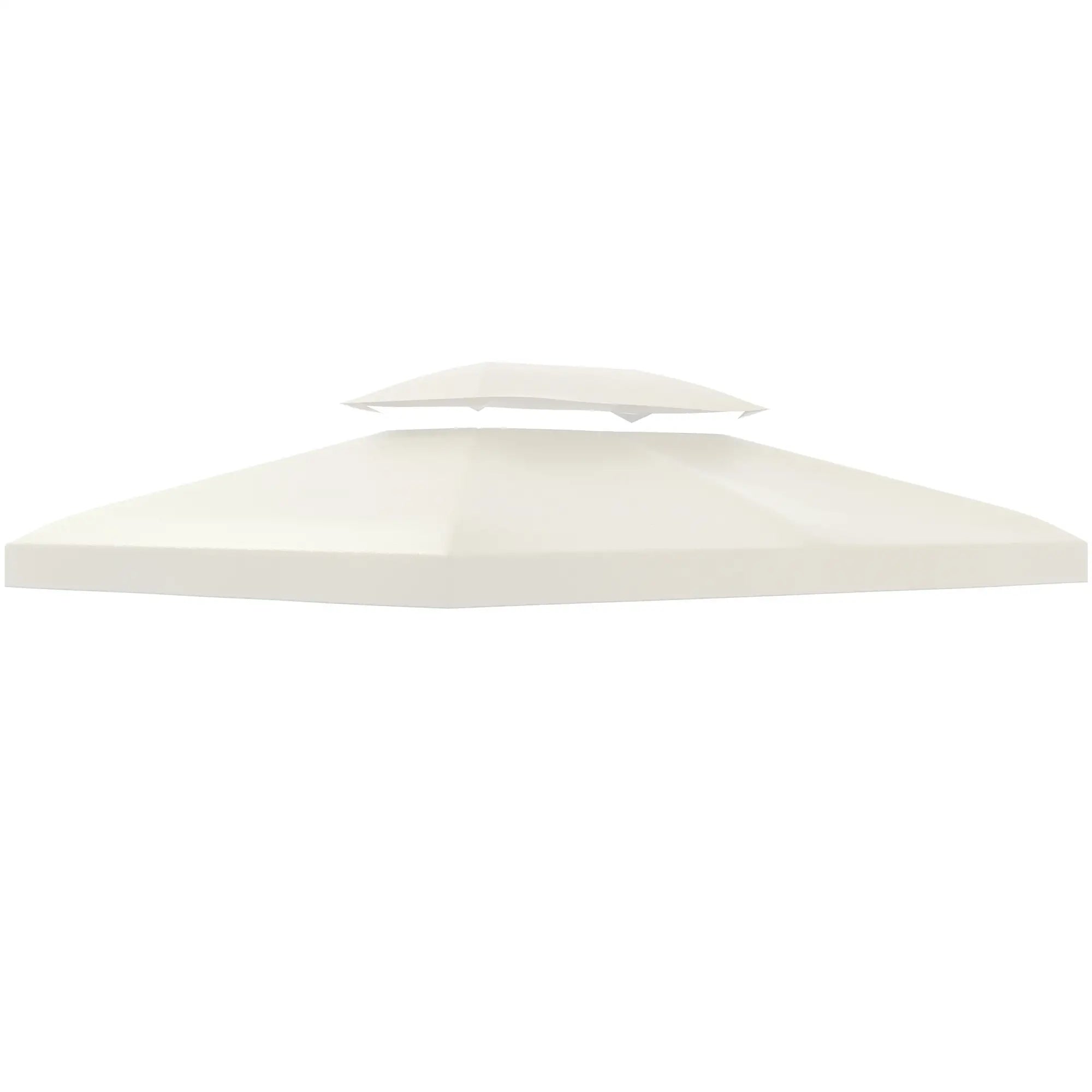 13' x 10' Gazebo Replacement Canopy, UV Cover, Cream White Gazebo Canopy Replacement Cream at Gallery Canada