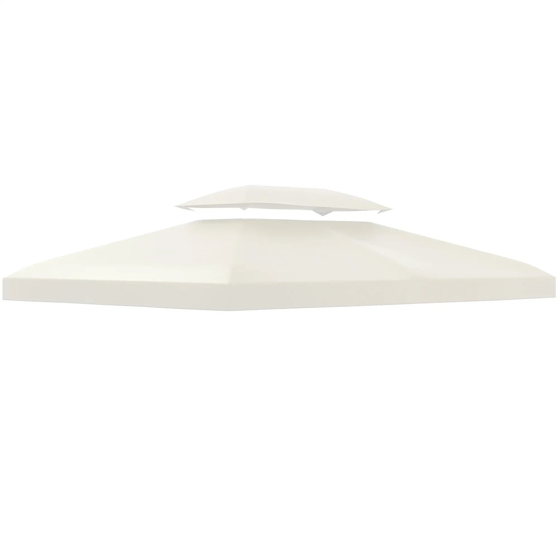 13' x 10' Gazebo Replacement Canopy, UV Cover, Cream White Gazebo Canopy Replacement Cream at Gallery Canada