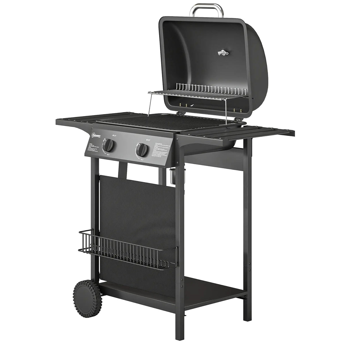 2-Burner Propane Gas Grill, 18000 BTU, Black Propane Gas Grills Black at Gallery Canada