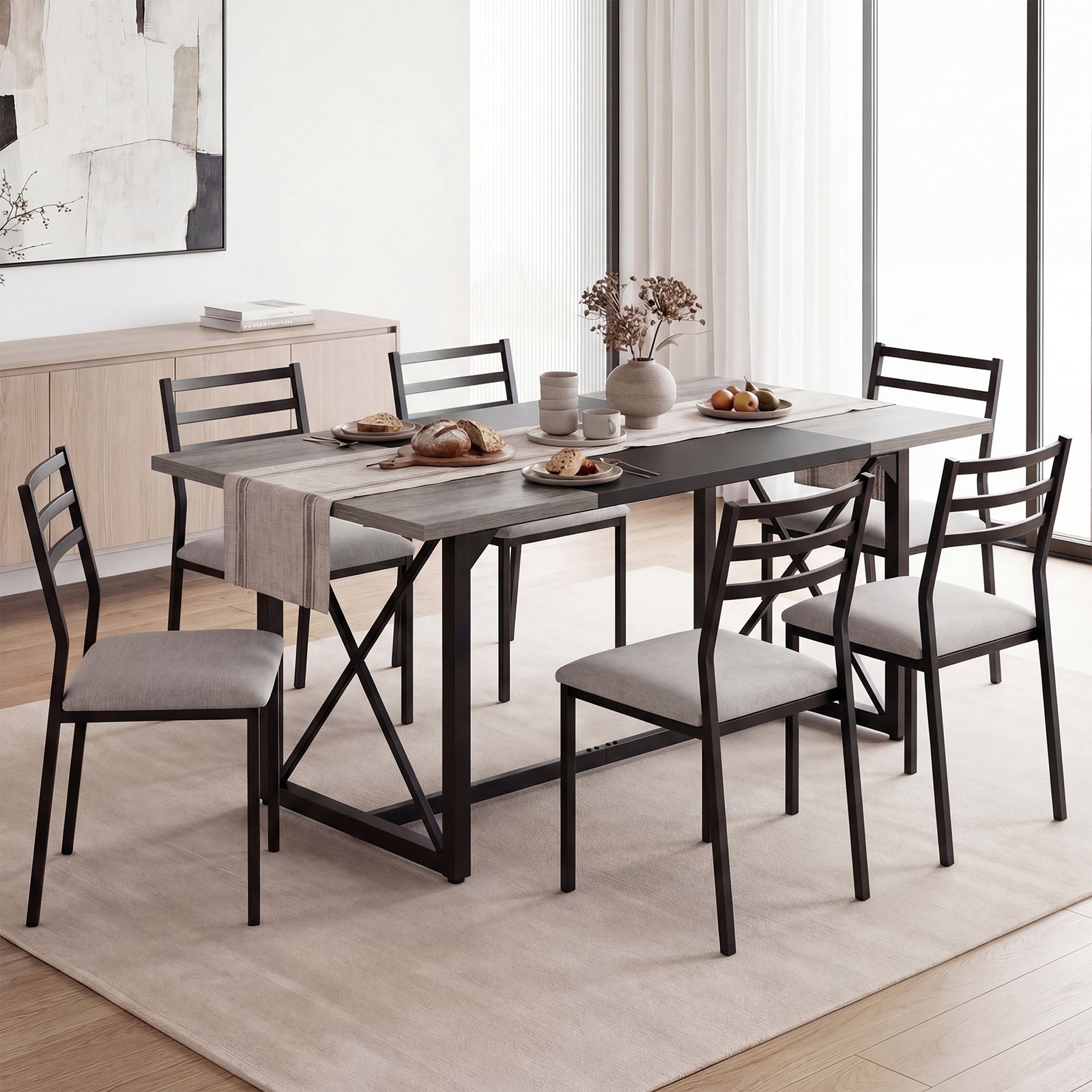 6FT Conference Table With Power Outlets, Seats 6-8 People, Natural Office Desks at Gallery Canada