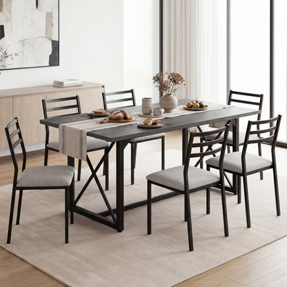 6FT Conference Table, With Power Outlets, Seats 6-8, Gray Office Desks at Gallery Canada