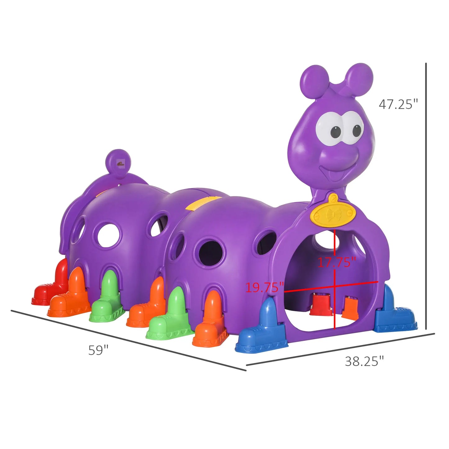 Lion Design Kids Tunnel, 3-6 Years, Purple Children's Play Tunnels at Gallery Canada