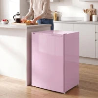 Compact Upright Freezer, 2.1 Cubic Feet, Reversible Door, Pink