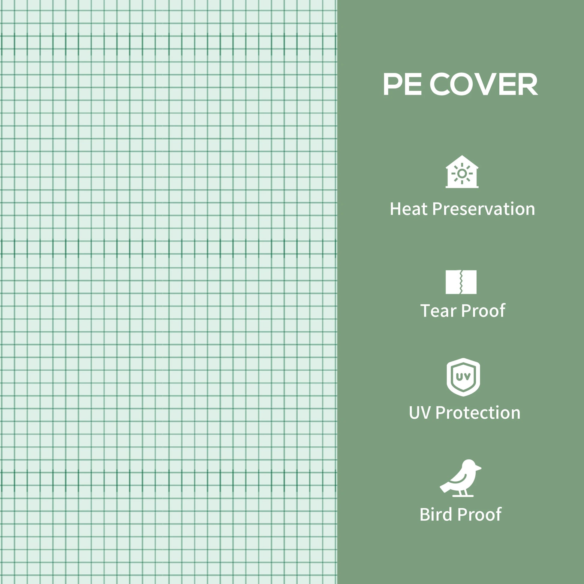 Portable Greenhouse, 4 Tier Shelves, PE Cover, Green Walk In Greenhouses at Gallery Canada