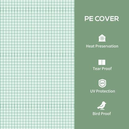 Portable Greenhouse, 4 Tier Shelves, PE Cover, Green Walk In Greenhouses at Gallery Canada