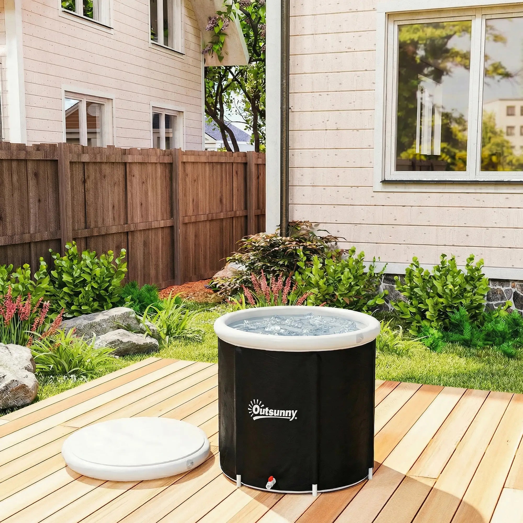 71 Gal Ice Bath Tub With Cover, Pump, Portable Inflatable Cold Plunge Outdoor Swimming Pools & Hot Tubs at Gallery Canada