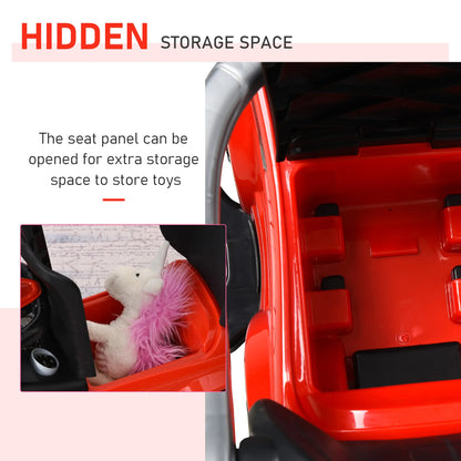 3 In 1 Ride On Push Car, Toddler Sliding Walking Car, Red