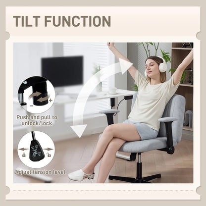 Criss Cross Chair, Flip-up Armrests, Adjustable Height, Tilting, No Wheels, Grey Task Chairs at Gallery Canada