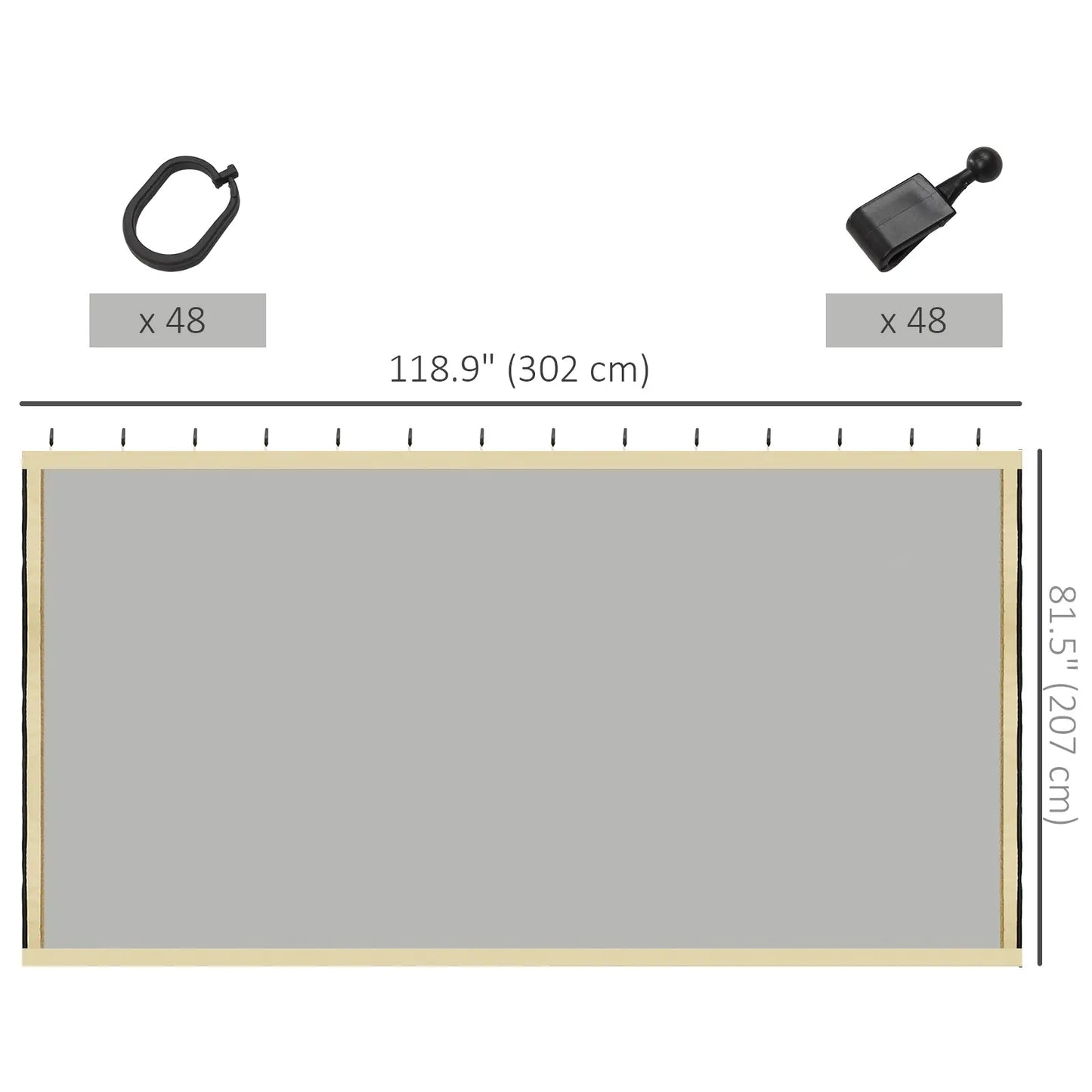 Gazebo Replacement Mosquito Netting, 10' x 10', Black Gazebo Sidewalls at Gallery Canada