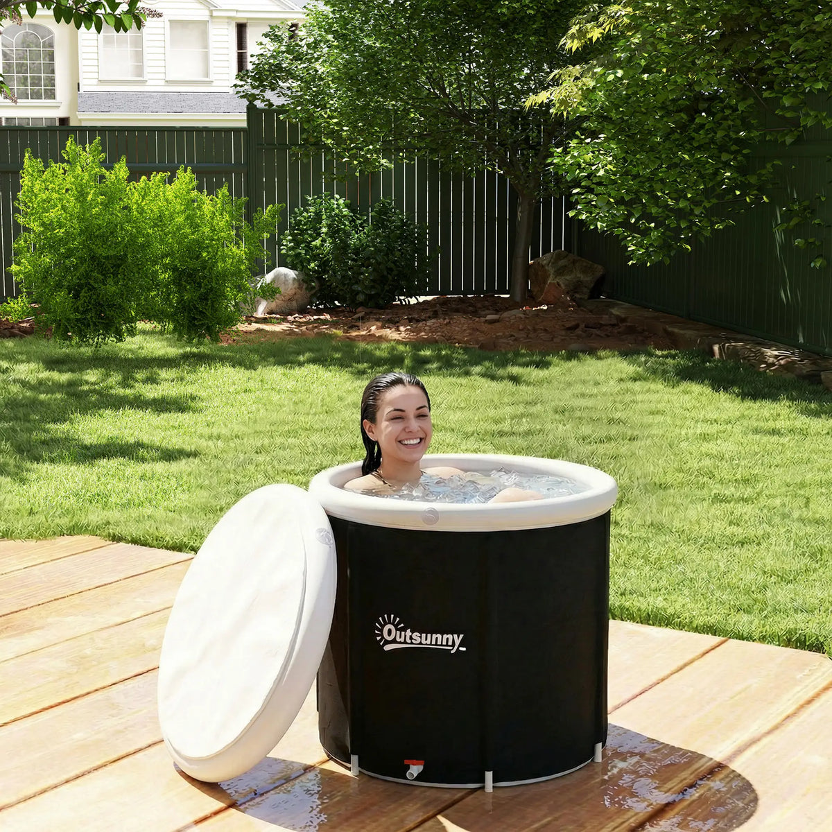 71 Gal Ice Bath Tub With Cover, Pump, Portable Inflatable Cold Plunge Outdoor Swimming Pools & Hot Tubs at Gallery Canada