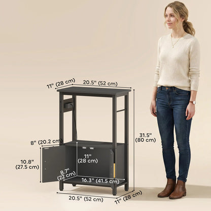 5-10 Gallon Fish Tank Stand Aquarium Stand with Power Outlets, Cabinet, Shelf, 550 lbs Capacity, 20.5" x 11" x 31.5" Small Animals at Gallery Canada