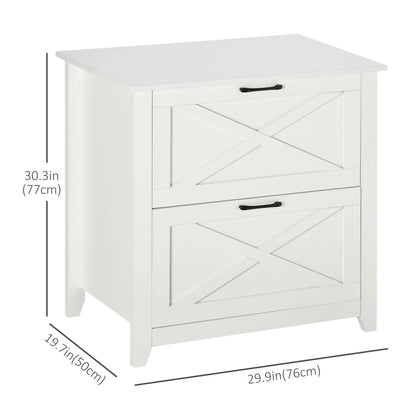 Vertical File Cabinet, Hanging Bars, A4 Size, 29.9"x 19.7"x 30.3", White Office Cabinets & Cupboards at Gallery Canada