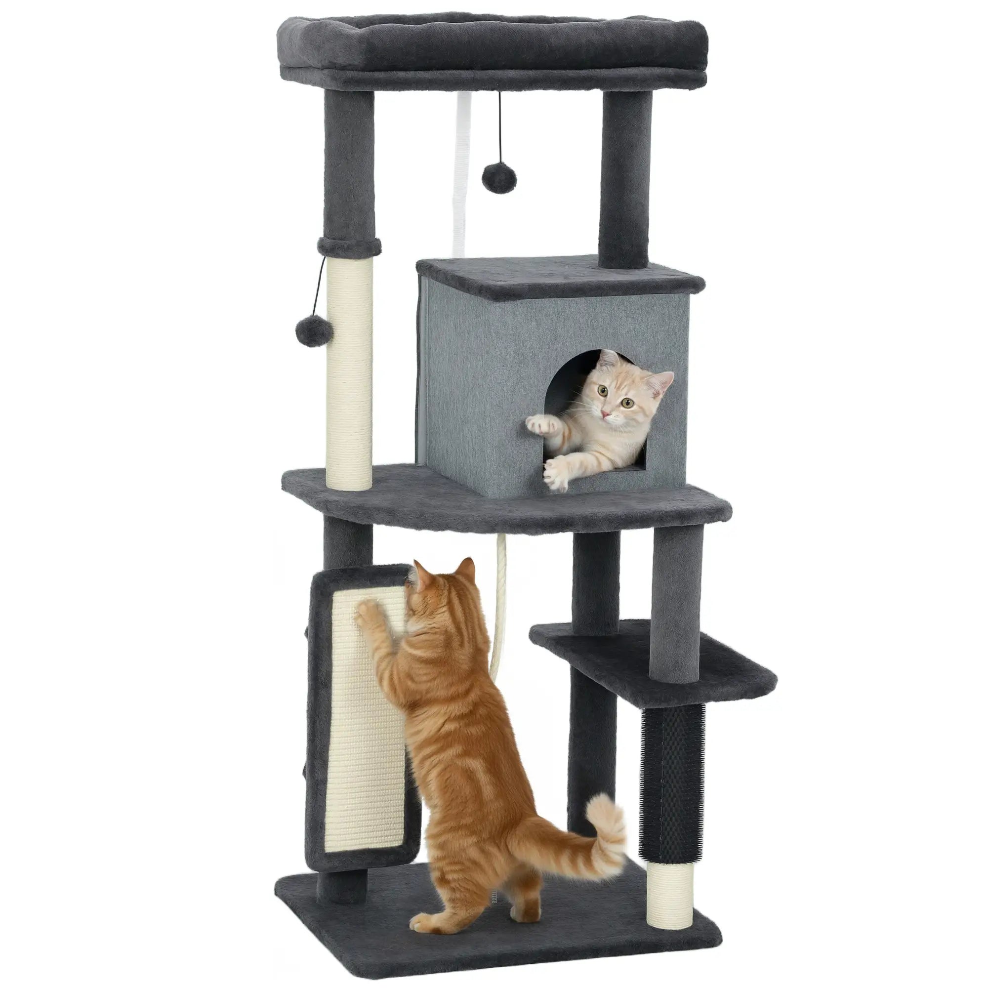 52-Inch Cat Tree with Scratching Posts, Bed, Condo, Platforms Multi-Level Cat Towers at Gallery Canada