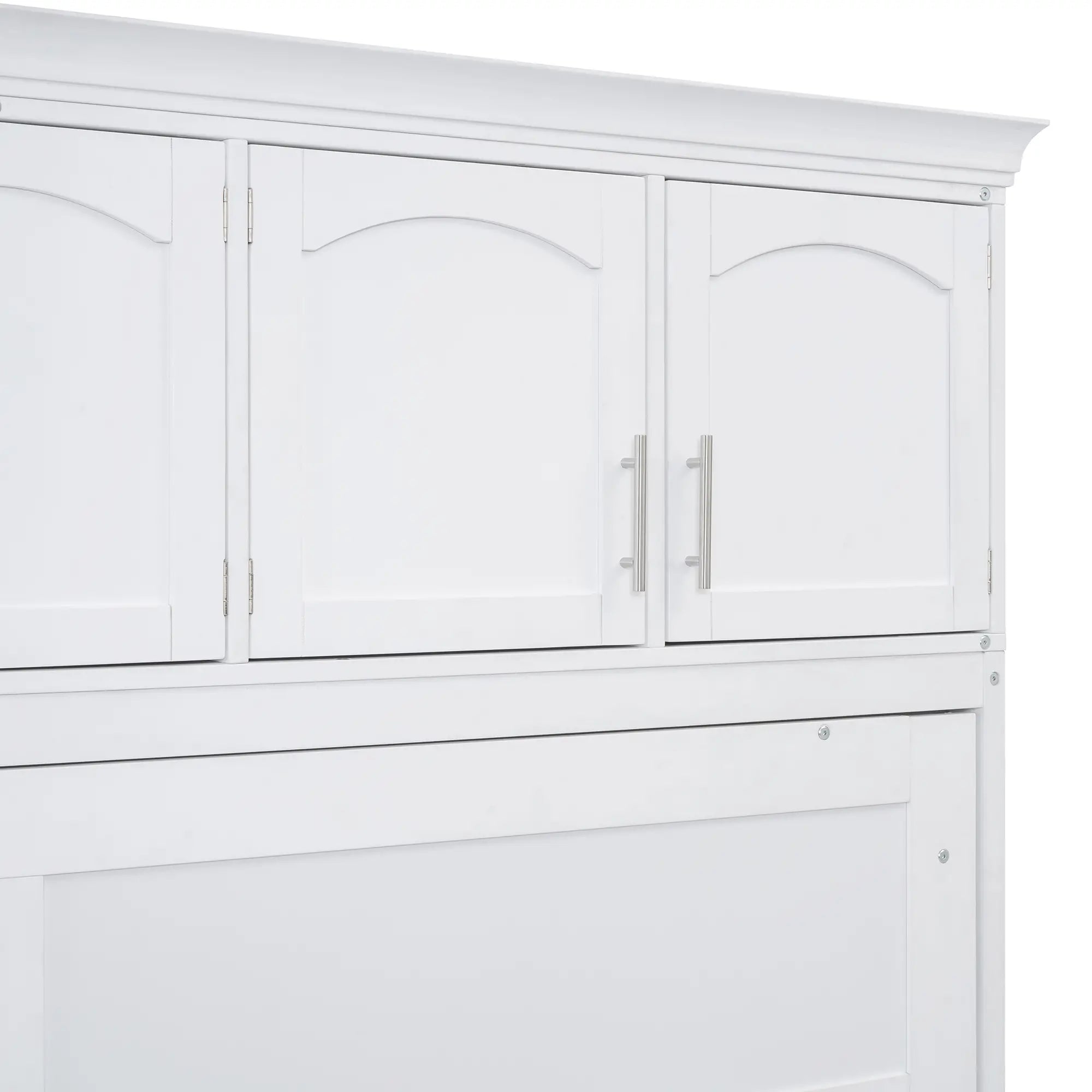 Murphy Bed with Cabinets, Space-Saving Design, 117.5