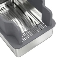 Stainless Steel Sifting Litter Box With Scoop And 10 Pads Cat Litter Box Enclosures at Gallery Canada