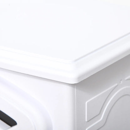 Electric Fireplace Heater, Freestanding Stove, Realistic Flame, Overheat Protection, 750W/1500W, White Electric Fireplaces at Gallery Canada