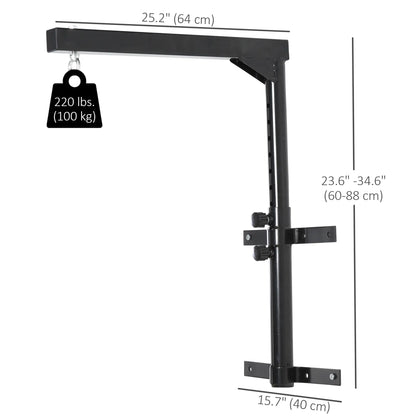 Heavy Duty Boxing Punch Bag Hanger, Wall Mount, 220lbs, Black Punching Bag Hangers at Gallery Canada