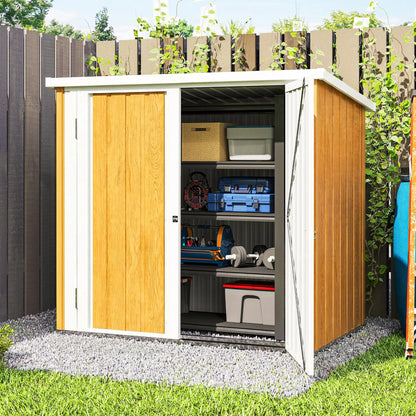 5' x 3' Metal Garden Storage Shed, Double Doors For Backyard Sheds at Gallery Canada