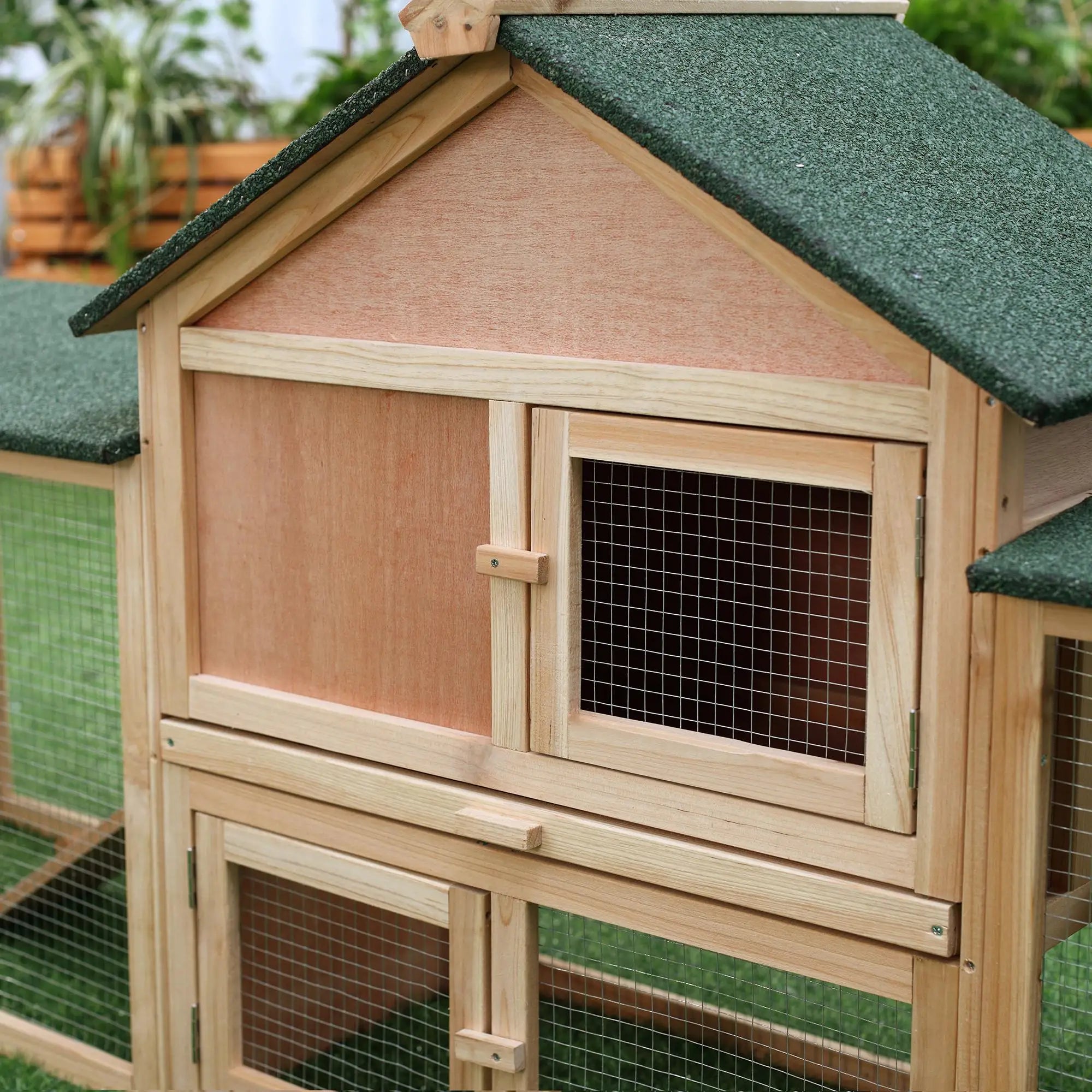 Large Rabbit Hutch, Bunny Cage, Guinea Pig House, 83