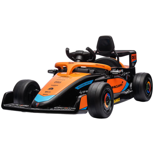 12V Electric Car For Kids, Suspension, Music, MP3, Remote Control, Orange Electric Toy Cars Orange at Gallery Canada