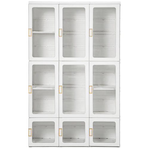 Portable Wardrobe Closet, Foldable Clothes Organizer, White