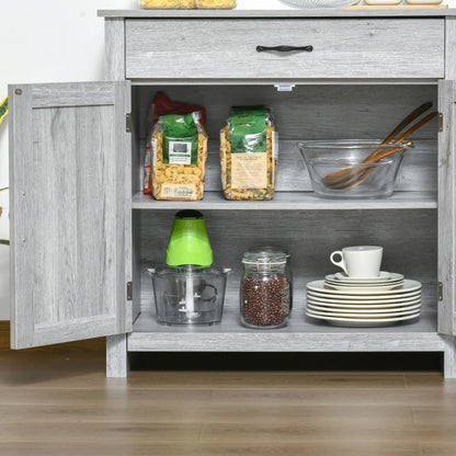 Farmhouse Sideboard Buffet Cabinet, Grey Grain, Barn Door Storage, Grey Bar Cabinets at Gallery Canada