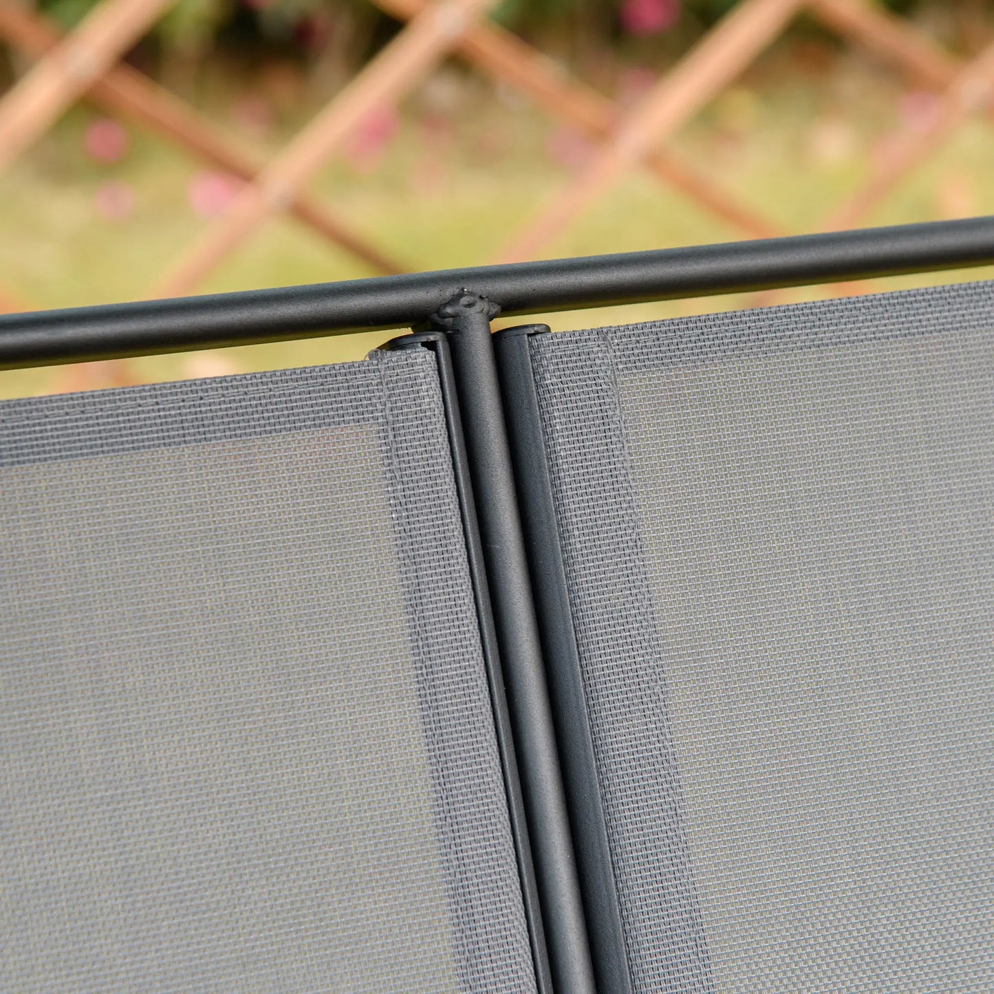 2-Seat Patio Swing Chair, Outdoor Porch Glider With Canopy, Dark Grey Porch Swings with Canopy at Gallery Canada
