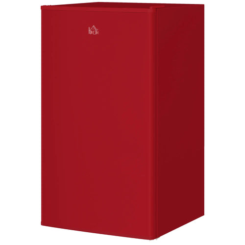 Compact Refrigerator, Mini Fridge with Freezer, Adjustable Shelf, Red