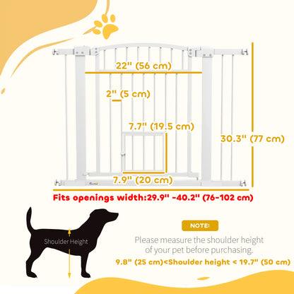 30-41 Inch Extra Wide Pet Gate, Small Door, 30 Inch H, 3 and 5.5 Inch Extensions Pet Gates at Gallery Canada
