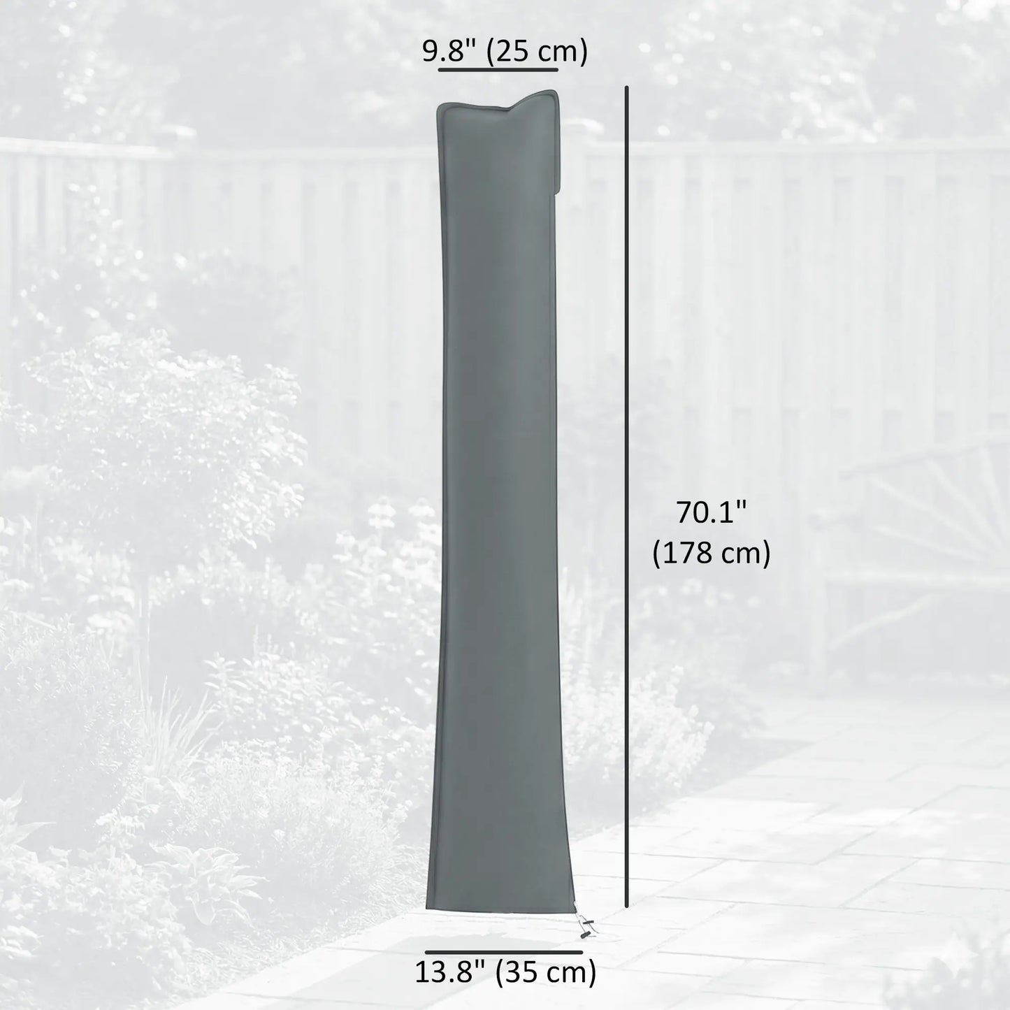 Parasol Cover, Patio Cantilever Cover, Banana Umbrella, Grey